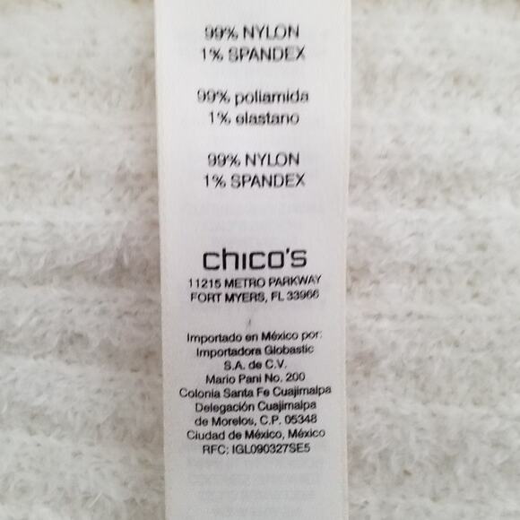 Zenergy by Chico’s Ivory Open Front Cardigan • Size 3/XL - Picture 6 of 8